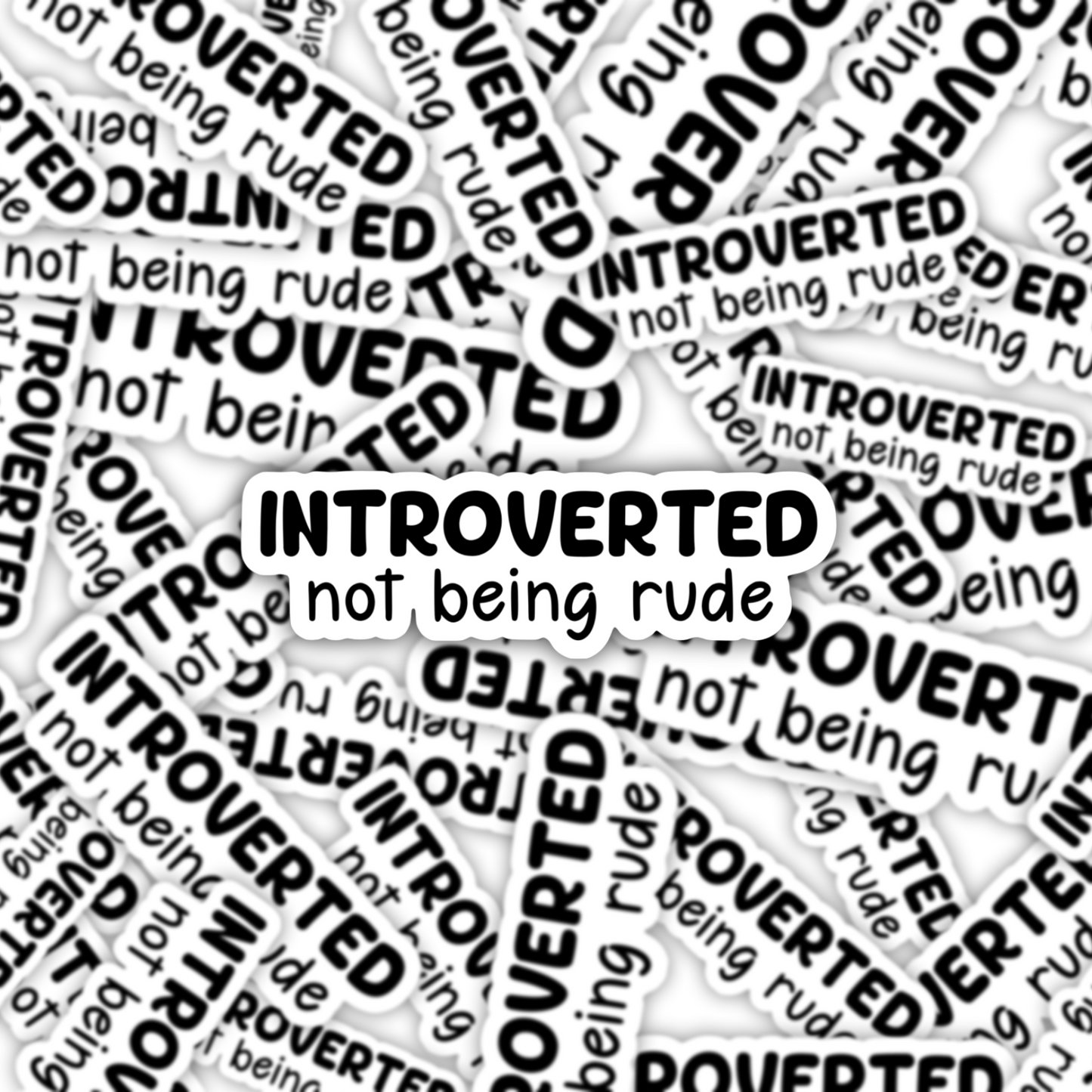 Introverted Sticker