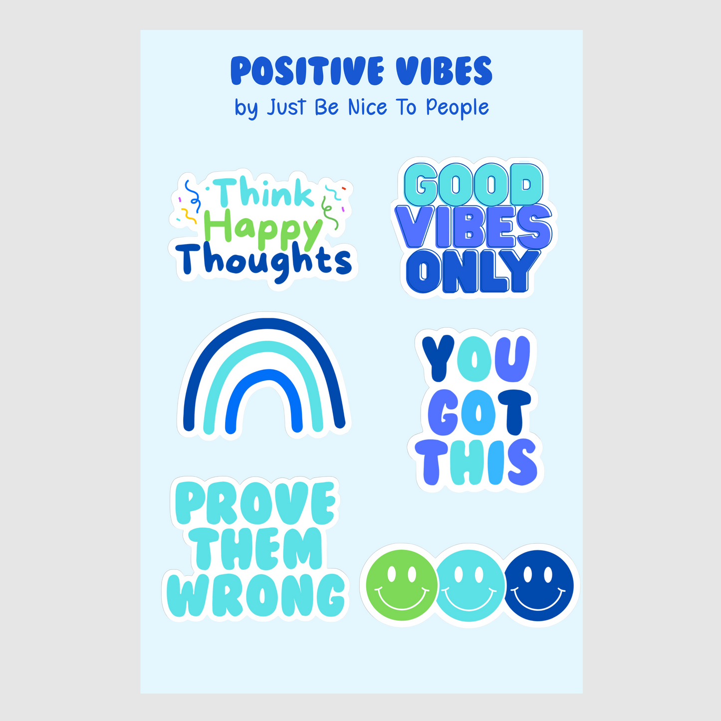 Positive Vibes Sticker Sheet