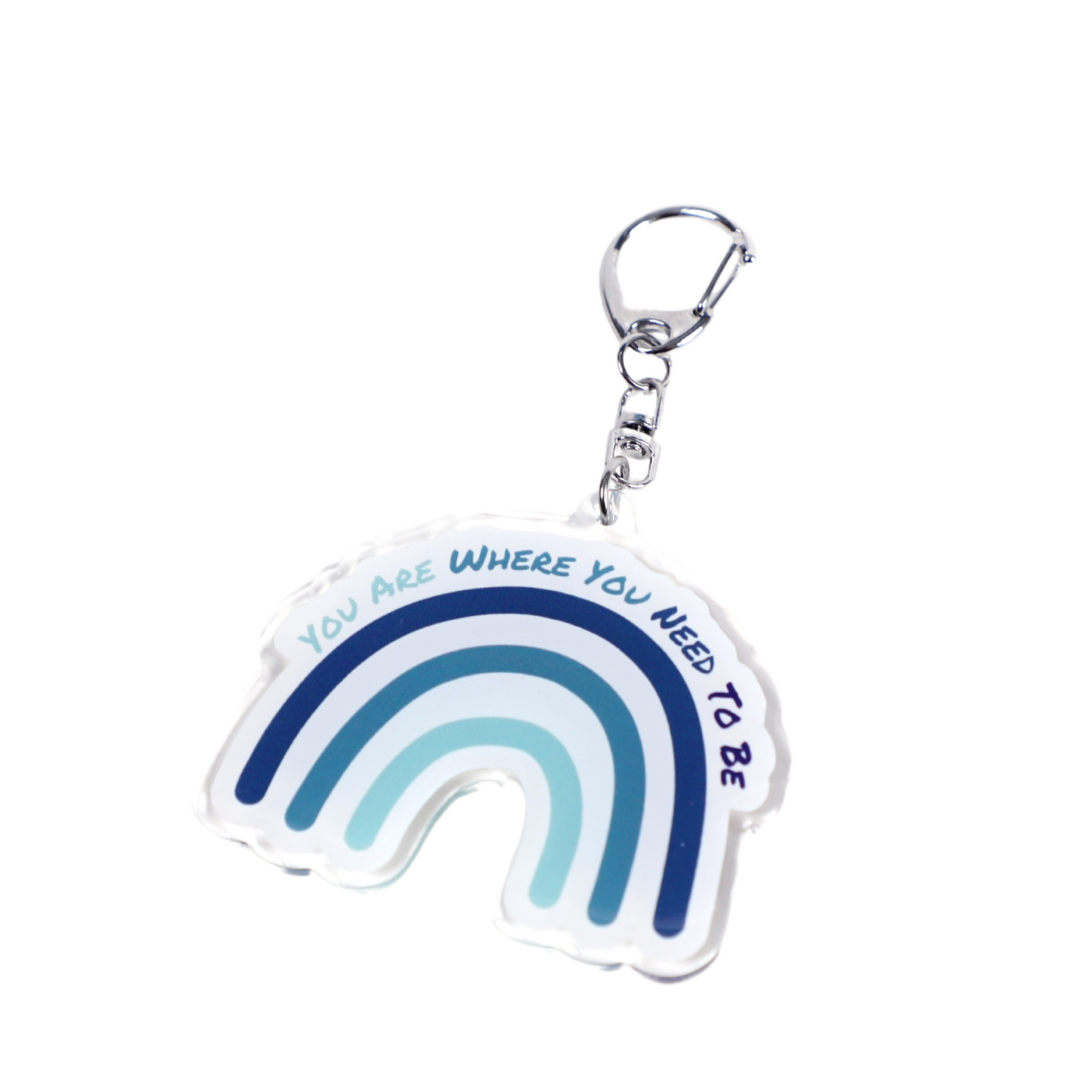 Motivational Rainbow Keychain