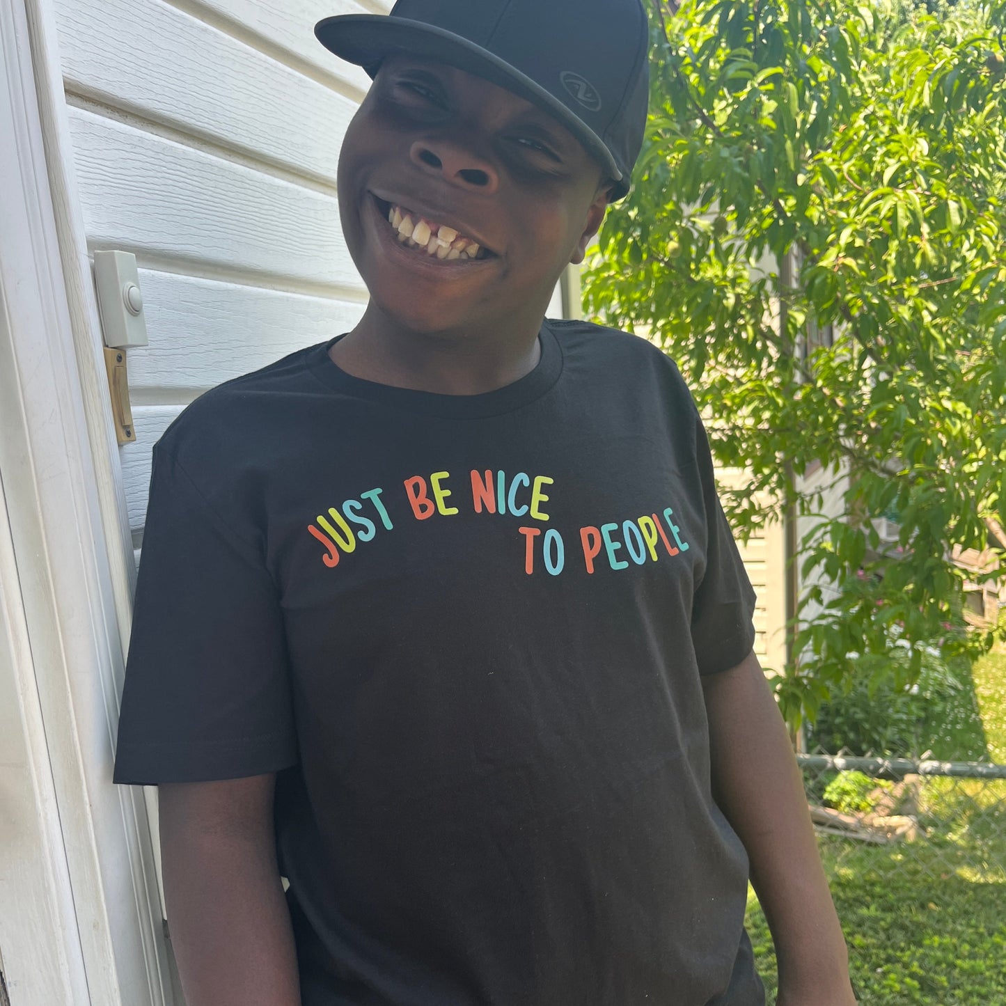 Just Be Nice To People Colorful T-Shirt