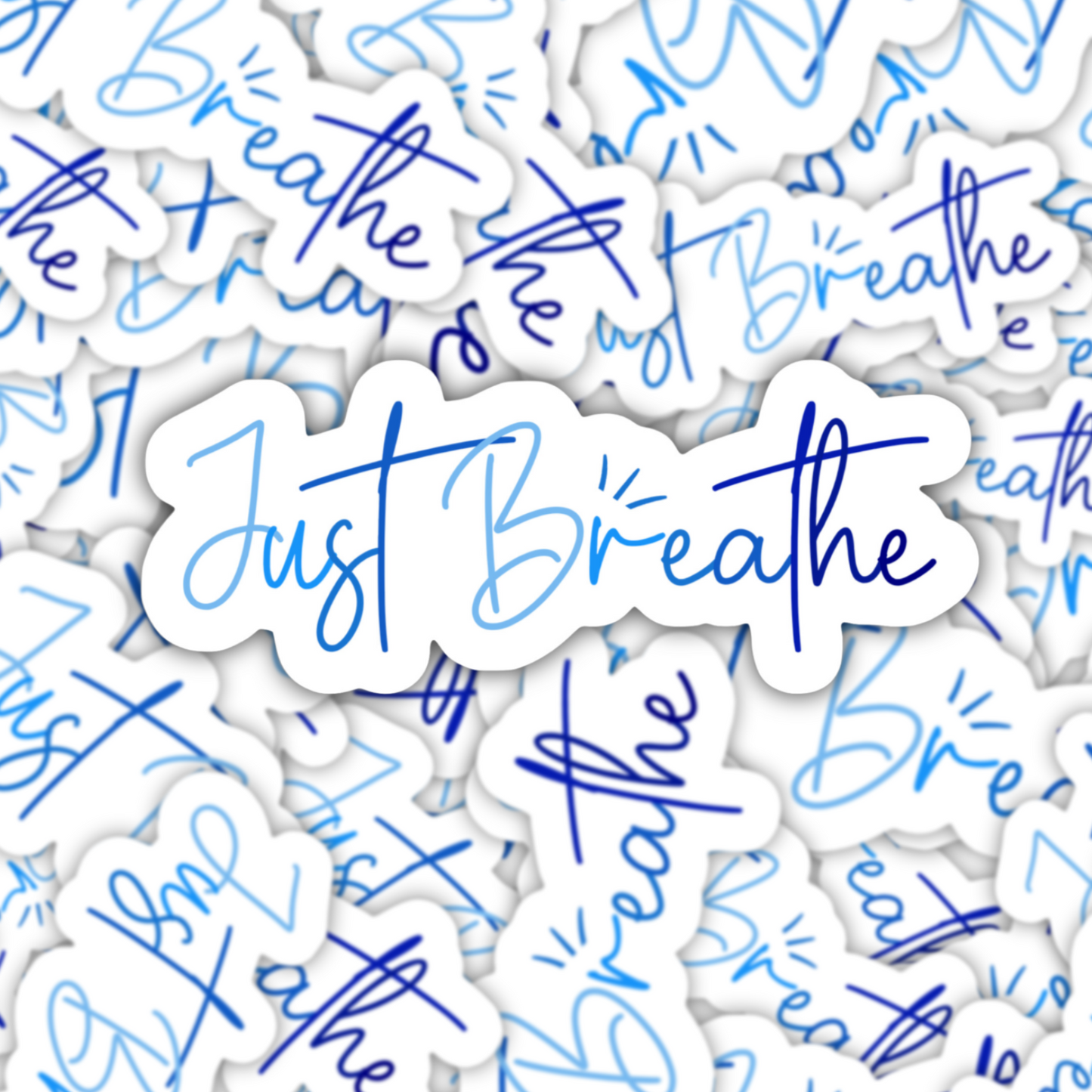 Just Breathe Sticker