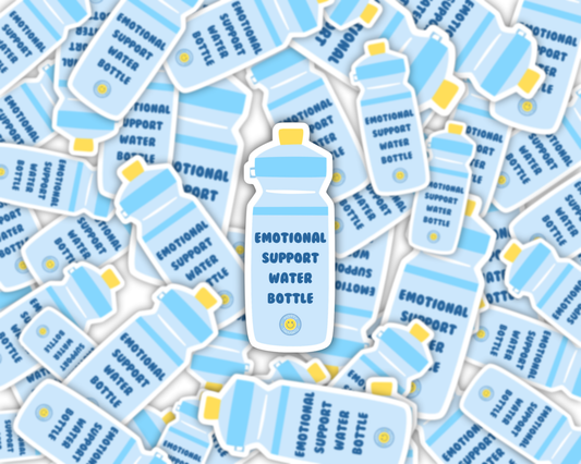 Emotional Water bottle Sticker