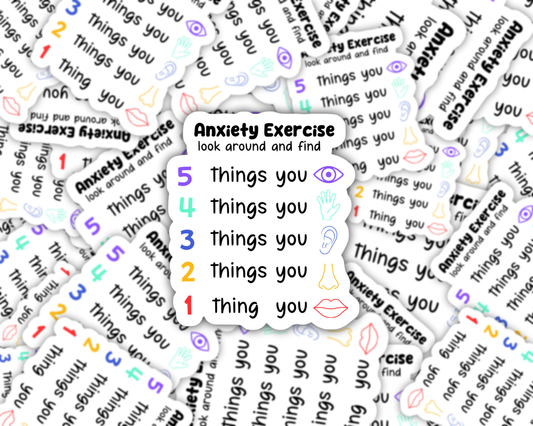 Anxiety Exercise Sticker