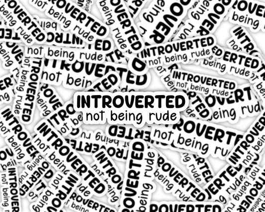 Introverted Sticker