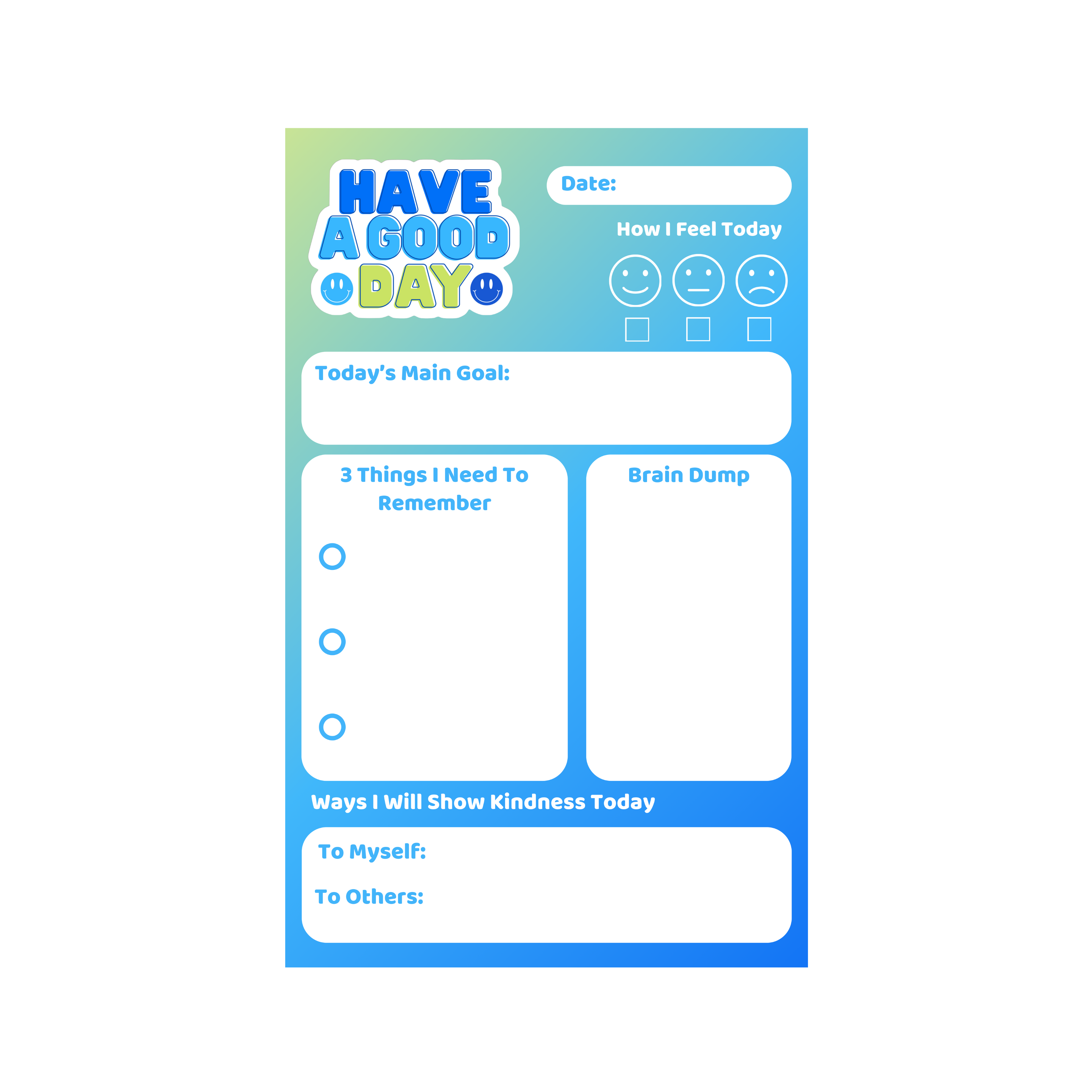 Have A Good Day Notepad – Just Be Nice To People